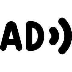 Audio Description Icon from Core Solid Set