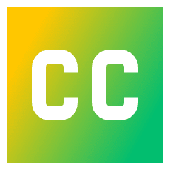 Closed Captions Square Icon from Sharp Gradient Set