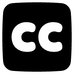 Closed Captions Square Icon from Plump Solid Set