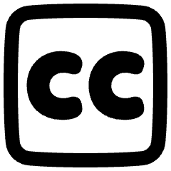 Closed Captions Square Icon from Plump Remix Set