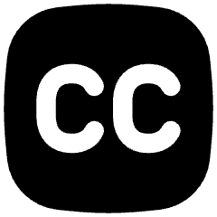 Closed Captions Square Icon from Flex Solid Set