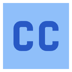 Closed Captions Square Icon from Sharp Flat Set