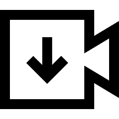 Download Video Icon from Sharp Line Set