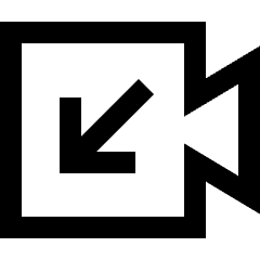 Incoming Video Call Icon from Sharp Line Set