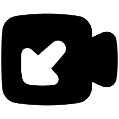 Incoming Video Call Icon from Plump Solid Set