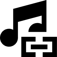 Link Background Music Icon from Sharp Solid Set