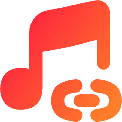 Link Background Music Icon from Flex Gradient Set