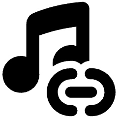 Link Background Music Icon from Plump Solid Set