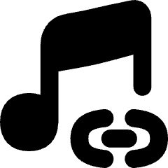 Link Background Music Icon from Flex Solid Set
