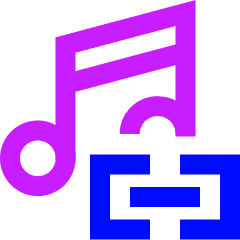 Link Background Music Icon from Sharp Neon Set