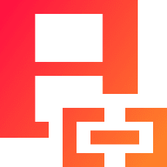 Link Local Video Icon from Sharp Gradient Set