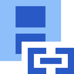 Link Local Video Icon from Sharp Flat Set