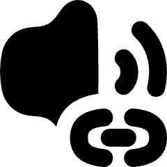 Link To Sound Icon from Flex Solid Set