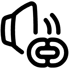 Link To Sound Icon from Plump Line Set