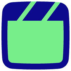 Movie Video Clip Icon from Plump Pop Set