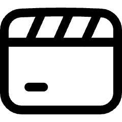 Movie Video Clip Icon from Flex Line Set