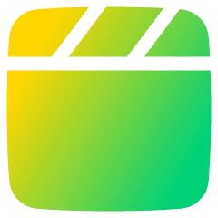 Movie Video Clip Icon from Plump Gradient Set