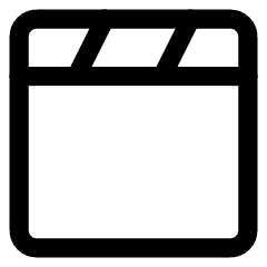 Movie Video Clip Icon from Core Line Set