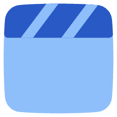Movie Video Clip Icon from Plump Flat Set