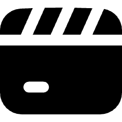 Movie Video Clip Icon from Flex Solid Set