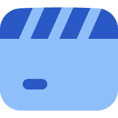 Movie Video Clip Icon from Flex Flat Set