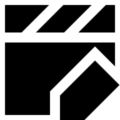 Movie Video Edit Icon from Sharp Solid Set