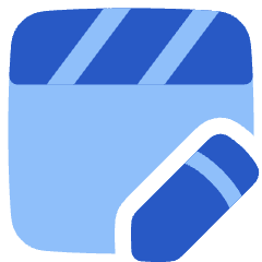 Movie Video Edit Icon from Plump Flat Set