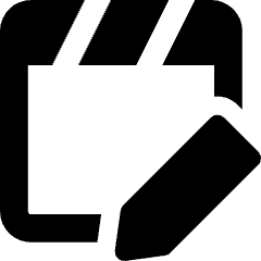 Movie Video Edit Icon from Core Solid Set