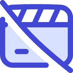 Movie Video Edit Off Disabled Icon from Flex Duo Set