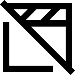 Movie Video Edit Off Disabled Icon from Sharp Line Set