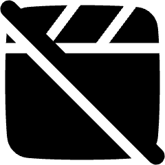 Movie Video Edit Off Disabled Icon from Plump Solid Set