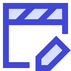 Movie Video Edit Icon from Sharp Duo Set