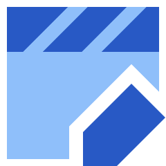 Movie Video Edit Icon from Sharp Flat Set