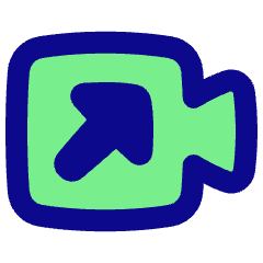 Outgoging Video Call Icon from Plump Pop Set