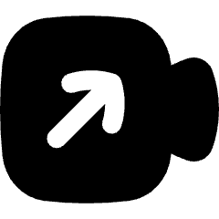 Outgoging Video Call Icon from Flex Solid Set