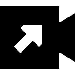 Outgoing Video Call Icon from Sharp Solid Set