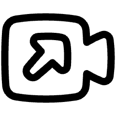 Outgoging Video Call Icon from Plump Line Set