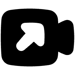 Outgoging Video Call Icon from Plump Solid Set