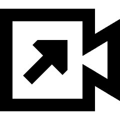 Outgoing Video Call Icon from Sharp Remix Set