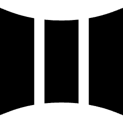 Panoramic Screen Icon from Sharp Solid Set