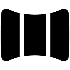 Panoramic Screen Icon from Plump Solid Set