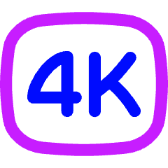 Quality 4k Icon from Flex Neon Set