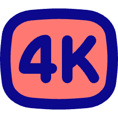 Quality 4k Icon from Flex Pop Set