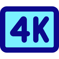 Quality 4k Icon from Core Pop Set