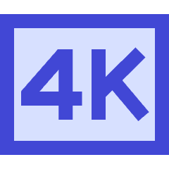 Quality 4k Icon from Sharp Duo Set