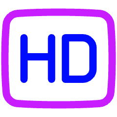 Quality Hd Icon from Plump Neon Set