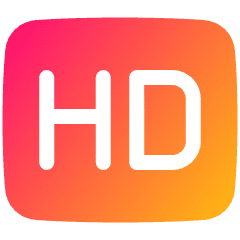Quality Hd Icon from Plump Gradient Set