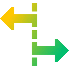 Rate Stretch Tool Icon from Sharp Gradient Set