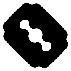 Razor Cutter Tool Icon from Plump Solid Set