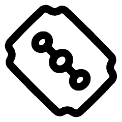 Razor Cutter Tool Icon from Plump Line Set